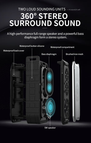 Bluetooth Wireless Loudspeaker Soundbar Boombox