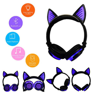 Ostart Cute Cat Ear Headphones