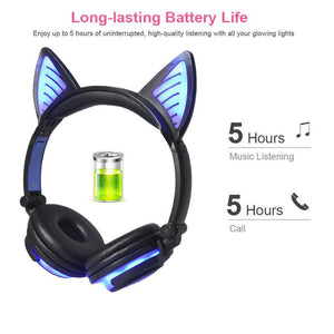 Ostart Cute Cat Ear Headphones