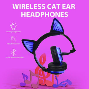 Ostart Cute Cat Ear Headphones