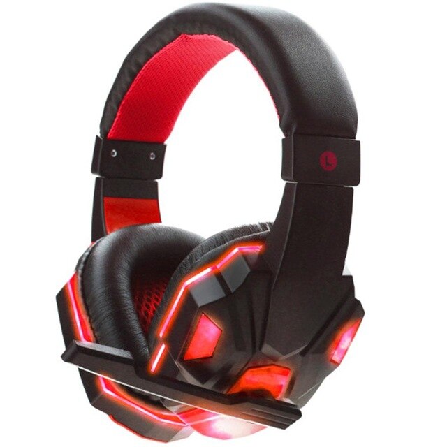 Headphones with LED Light Mic