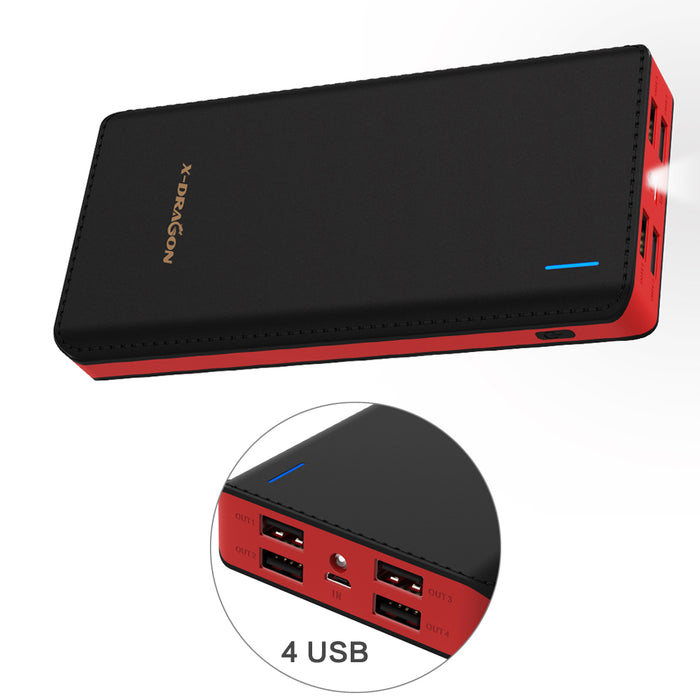 Four USB Output External Powerbank