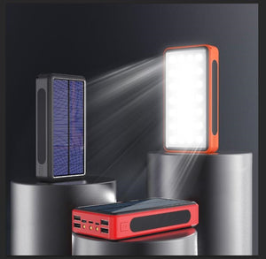 80000mAh Power Bank Solar Wireless