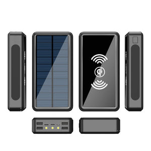 80000mAh Power Bank Solar Wireless