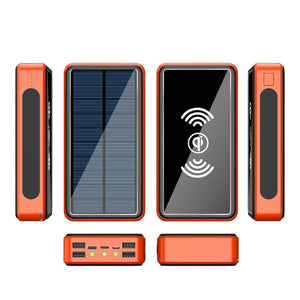 80000mAh Power Bank Solar Wireless