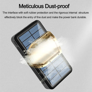 80000mAh Power Bank Solar Wireless