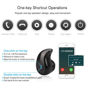 Bluetooth Earphone Wireless Headset With Mic