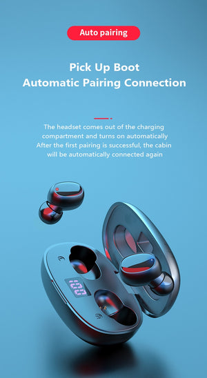 Touch LED Wireless Bluetooth Earphones
